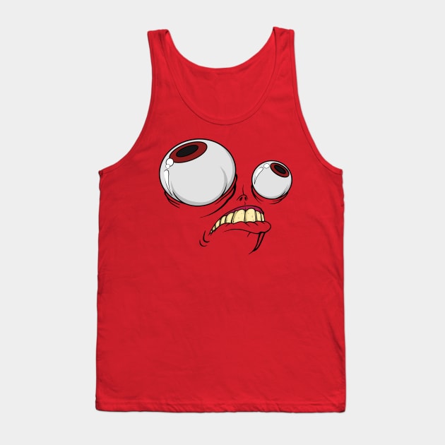 Repressed Rage Face Tank Top by JCoulterArtist